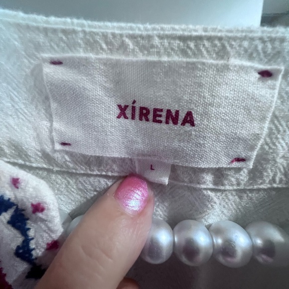 Xirena Dress Large Womens New Midi Designer Dress White Res - Picture 3 of 4